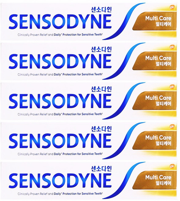 센소다인 멀티케어 치약, 100g, 5개