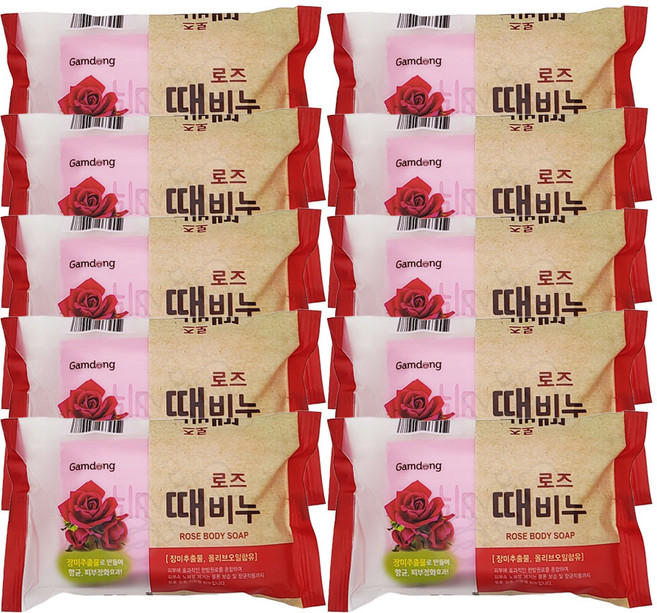 태광유통 장미 향수 때비누, 단품, 10개