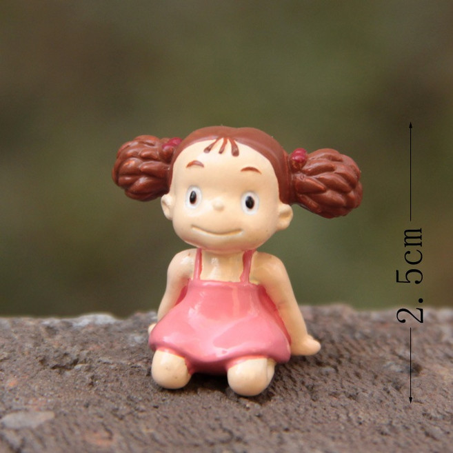 【微景小舖】微景觀 跪著小梅 黑煤球 嘰喳 居家裝飾 園藝造景 場景佈置 療癒小物 DIY手作材料 人物, 1個