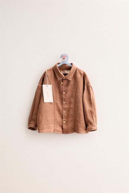 [국내발송] 자라 ZARA TIMELESS - 100% 린넨 오버셔츠 클레이 1411/487/607