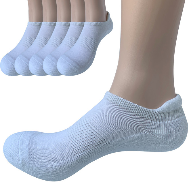 YMSOCKS 남성 발목보호 이중쿠션 스포츠양말 5족