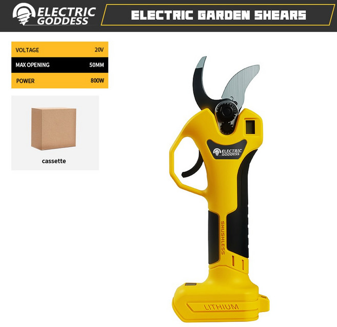 디월트 20V 브러시리스 전동 전지가위 2.5cm 절단 능력 SK5 강철 정원 나무 가지치기 및 식물 가지 다듬기, No Battery