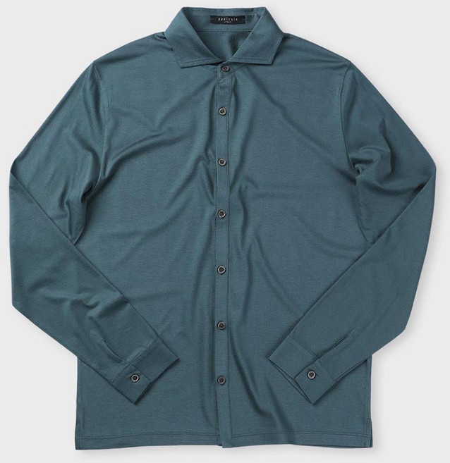 빠니깔레 실크 텍스처 슬림핏 셔츠 S-ATEE02