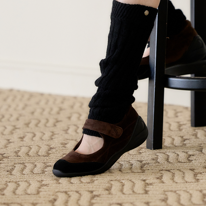 세인트새틴 프롬 메리제인 리얼소가죽 키높이 스니커즈