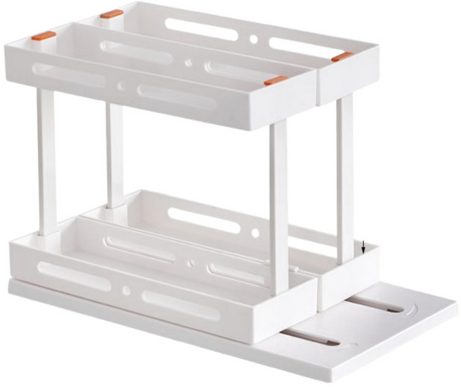 비아베네또 소스 양념통 슬라이딩 정리함 90도 회전 양념통보관함 다용도 수납함, 1개