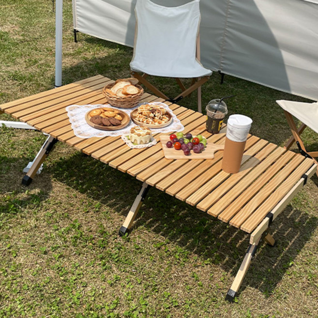 알래스카블랙 캠핑 우드 롤 테이블, 우드롤테이블_1200_내추럴