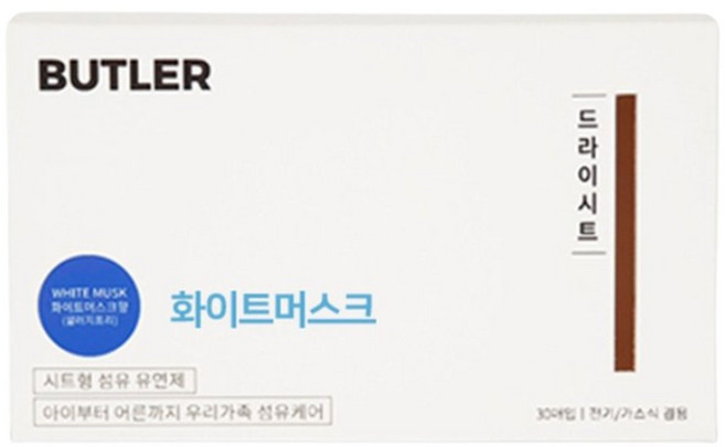 버틀러 드라이시트 건조기용 섬유유연제, 30매, 1개