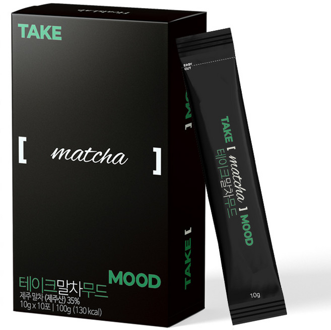 힐스랩 테이크 말차 무드 무설탕 제주말차 저당 저칼로리, 1박스, 10개입, 10g