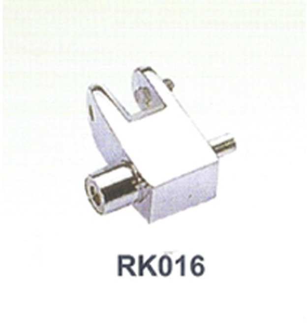 RK016 單邊玻璃夾 40mmX16mmX40mm 標示牌 指標 輕鋼架 天花板 掛畫軌道, 1個