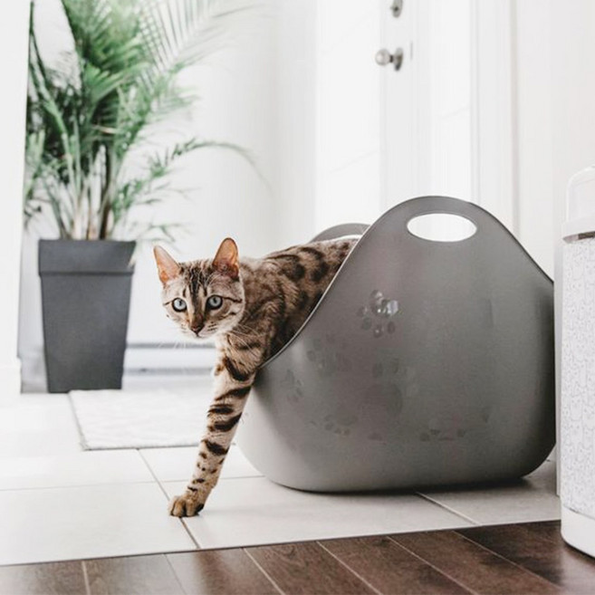 리터락커 리터박스 고양이 화장실, 그레이, 1개