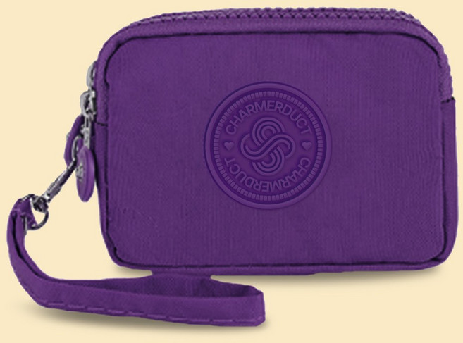 차머덕트 미니 동전 여행 방수 스트랩 키링 반 파우치 지퍼 지갑