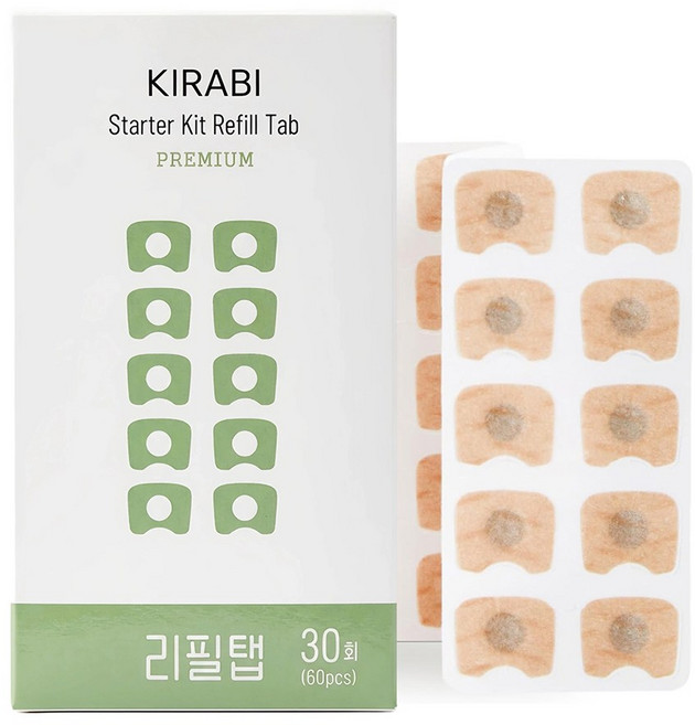 KIRABI 자석 비강확장기 전용 리필패치 30회분 60매 코패치, 1개