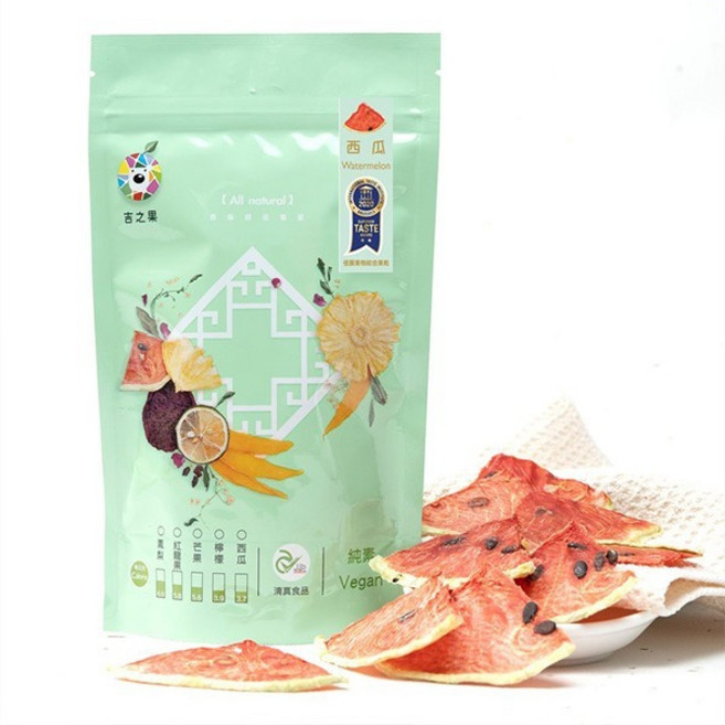 杏之果 西瓜果片 酥脆無添加 純素美味點心 50g, 1個