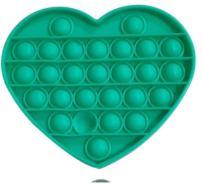 촉감 청각 만족 피젯 푸쉬팝 팝잇 종합 선물, A민트 하트II