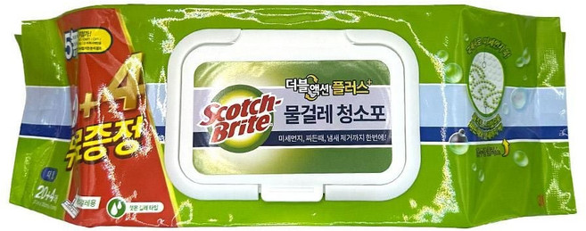 3M 물걸레 대형 청소포 더블액션 20매입 67379EA 1(ea), 1개