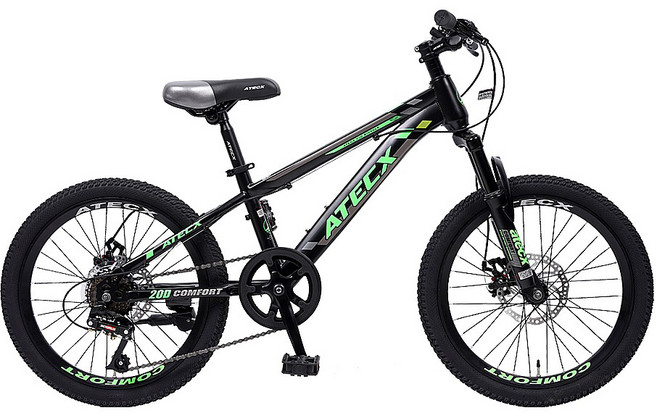 [아텍스자전거] COMFORT 20D 20인치 7단 주니어용 MTB 자전거 2022, 레드, 1개