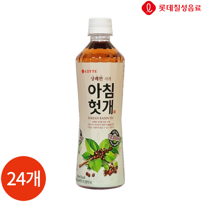 롯데칠성음료 아침헛개, 500ml, 24개