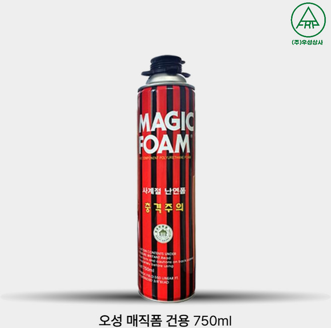 오성 국산 우레탄폼 매직폼 750ml 스트로우 타입 건 타입 노즐용, 1개