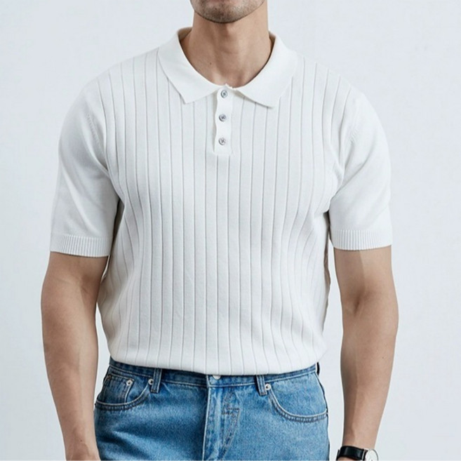 글리멜로 라이트 여름 남성 폴로 니트 카라 반팔 티셔츠