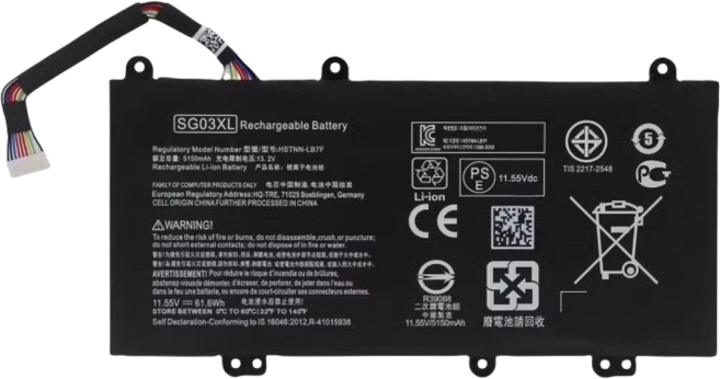 HP 제품 Envy-17 SG03XL TPN-I126 HSTNN-LB7E/LB7F 노트북 배터리 호환 가능