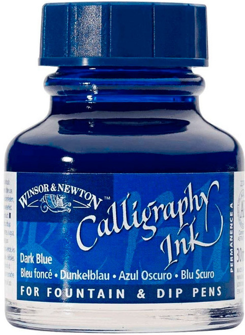 윈저뉴톤 캘리그라피 잉크 30ml 낱색(18칼라), 345 Lemon Yellow