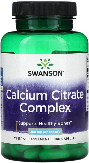 Swanson 칼슘시트레이트 복합체 250mg 캡슐 100정, Swanson칼슘시트레이트복합체250mg캡슐100정, 1개 - 쿠팡