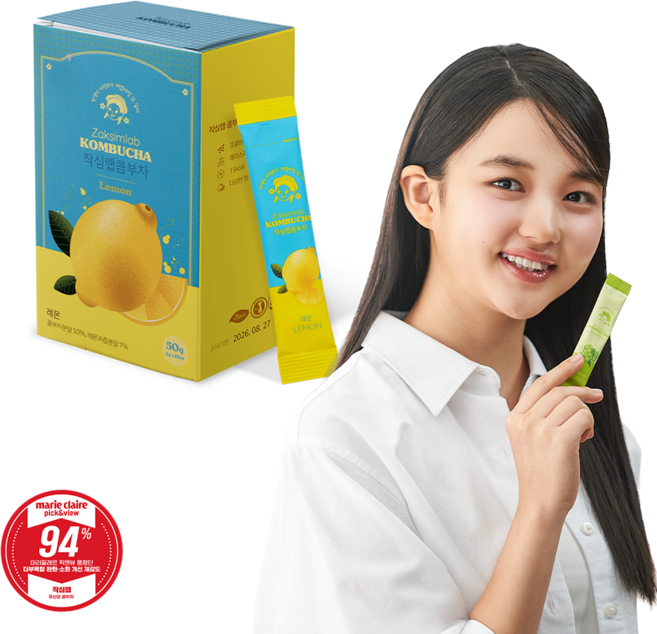 작심랩 콤부차 레몬맛, 1박스, 5g, 10개입