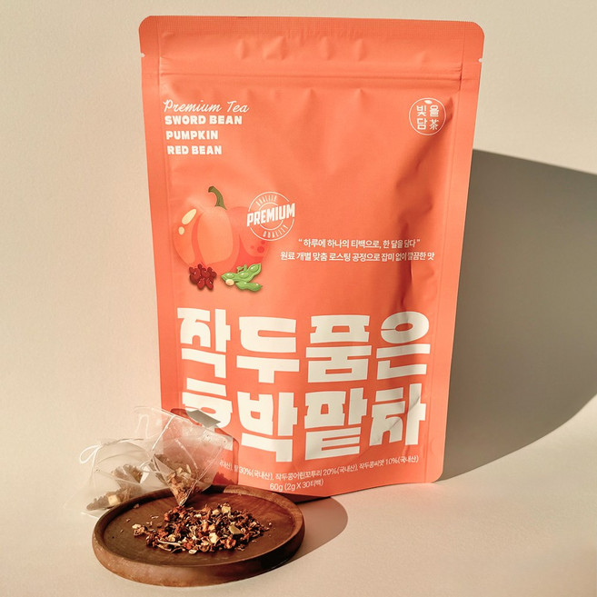빛을담차 작두품은 호박팥차, 1세트, 30개입, 2g