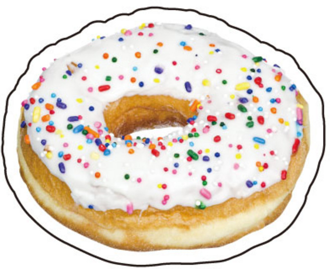 아크릴 베이커리샵 투명 스마트톡 핸드폰거치대, 07화이트도넛, 1개