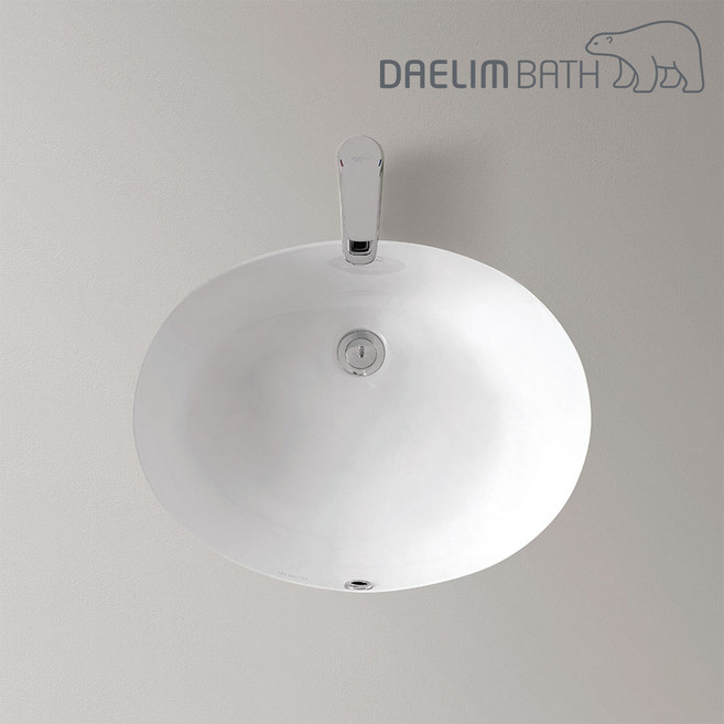 대림바스 CL-506 언더카운타세면기 세면대 대림세면기 부속일체 부속포함 CL506, 자동폽업+바닥배수트랩, 업그레이드안함, 고정부속선택안함