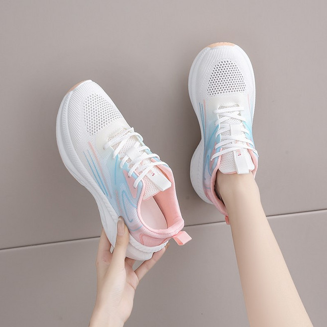 여성 키높이 운동화 발편한 러닝화 5cm 푹신한 쿠션 충격흡수 여자스니커즈