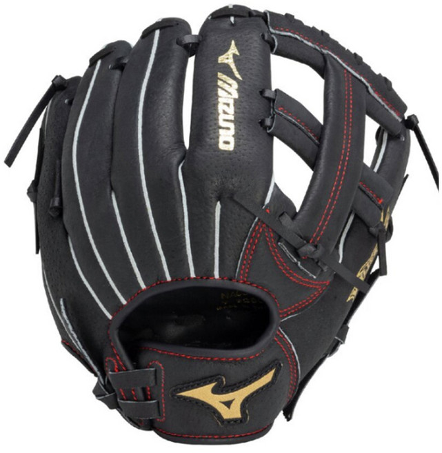 미즈노 와일드키즈 유소년 내야 야구글러브 10인치 십자웹 블랙 32800, 1개