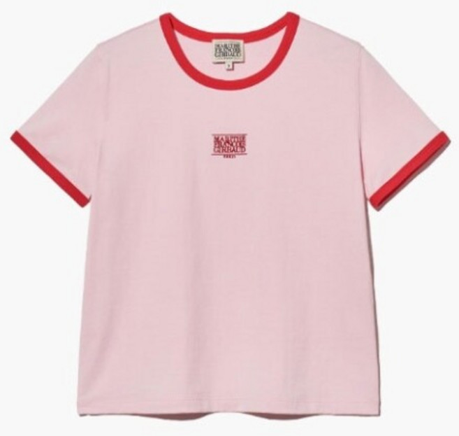 [마리떼 프랑소와 저버] 마리떼프랑소와반팔티 PQJ MFG45CTS103PNK W CLASSIC LOGO RINGER TEE pink