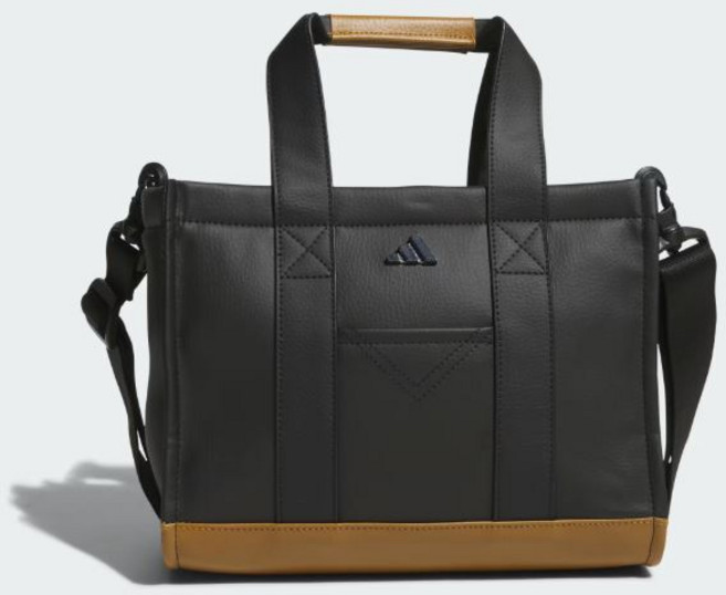아디다스 골프 PU 라운드 토트 백 JM6711_IC, 1개, Black / Bronze Strata