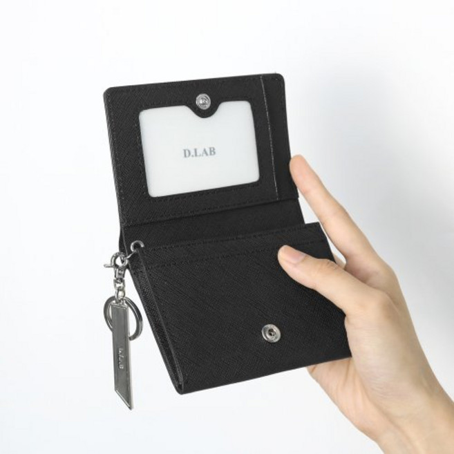 [디랩] 클레르 반지갑 [레이저 각인 바 키링] - 4color