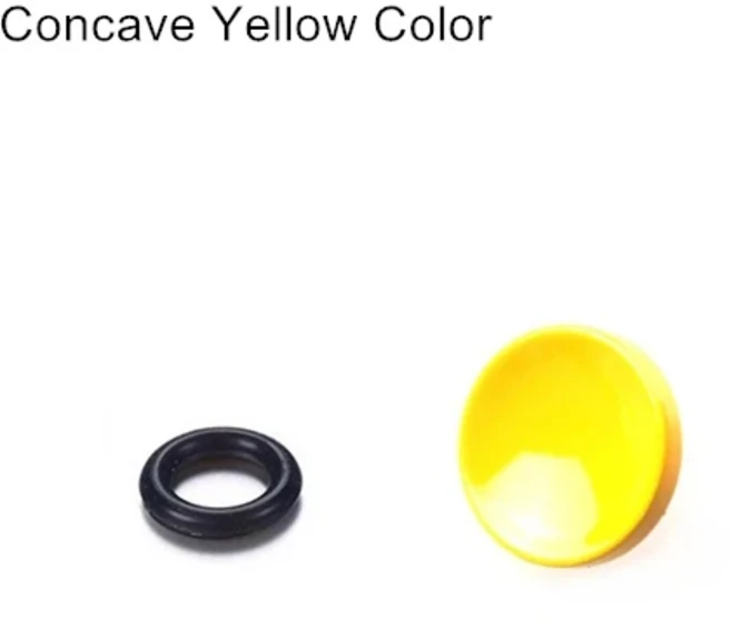 호환오목 표면 금속 소프트 카메라 셔터 릴리즈 버튼 라이카 캐논 니콘 미놀타 후지필름 후지 XT20 X1, 05 Concave Yellow