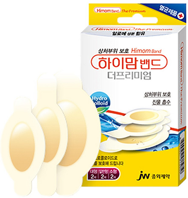 중외제약 하이맘밴드 프리미엄 원형 폼 번 에이지, 1개