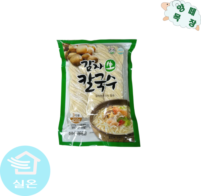 송학 감자 생 칼국수 450g, 1개