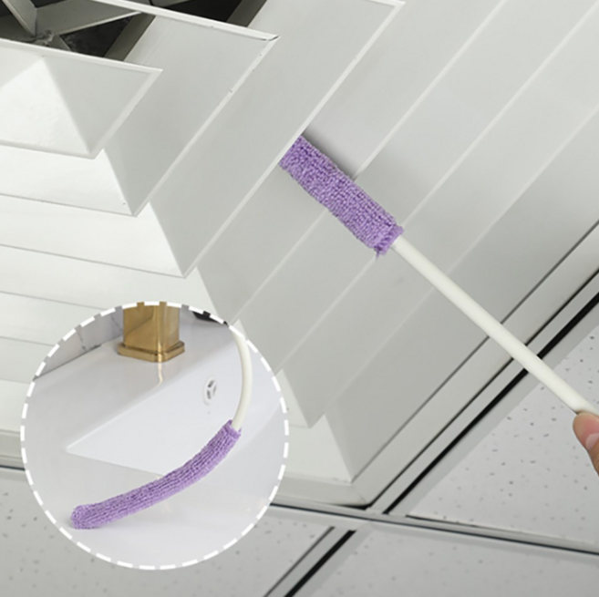 이지몰 초미세 섬유 정전기 틈새 먼지털이 브러쉬+ 리필 3P, 1세트, 퍼플