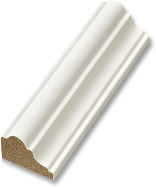 공간디피 라왕 집성목 몰딩 - 문선몰딩 (폭 32mm) C16, 하도백색(240cm)
