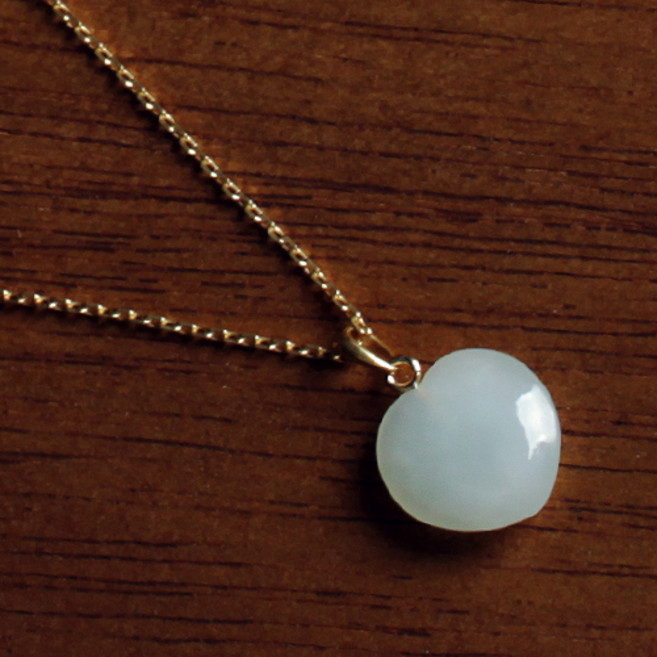 제이드유 춘천옥 하트 옥펜던트 옥목걸이