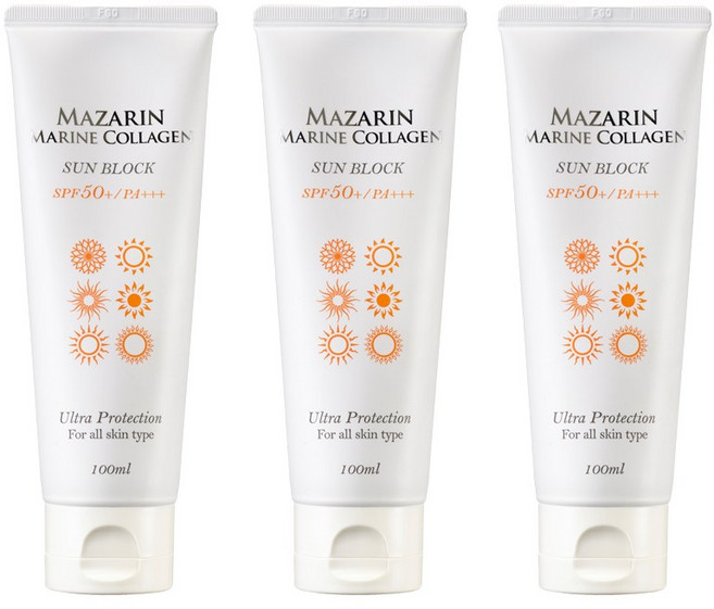 로제 마자린 콜라겐 선블럭 SPF50+ PA+++, 100ml, 3개