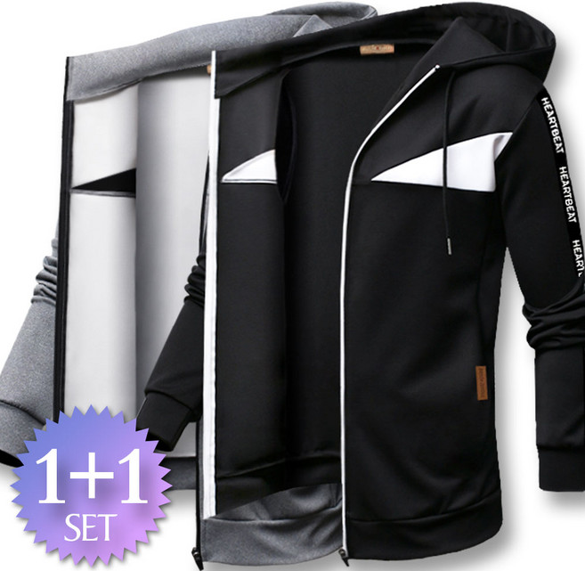 블루포스 트리너 후드집업 1+1세트 [2장 묶음] 트레이닝 점퍼 [국내생산]