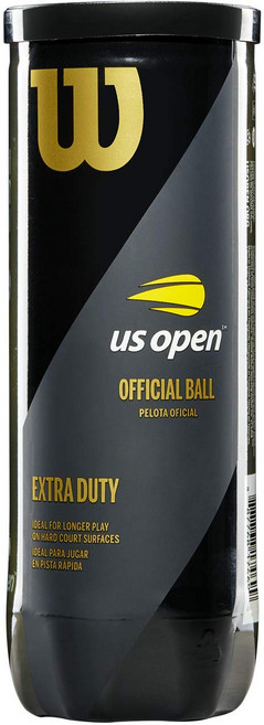 [병행 수입품] US Open Extra Duty Tennis Balls - Case by Wilson Wilson(윌슨) 프레셔, 3 Ball Can (3 Balls)