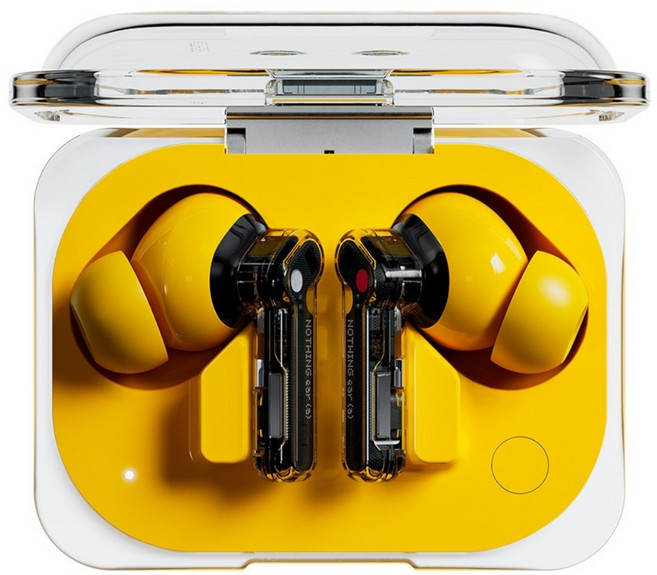 낫싱 이어 Ear (a) 노이즈캔슬링 블루투스 이어폰 멀티포인트 LDAC, 옐로우