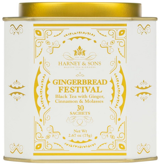 하니앤손스 진저브레드 페스티발 진저 시나몬 홍차 티백 30개입 1통