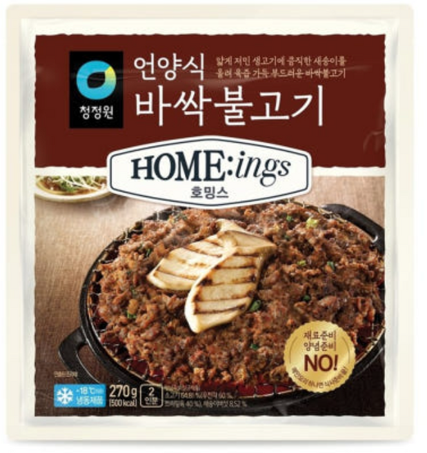 청정원 호밍스 언양식 바싹불고기, 1개, 270g