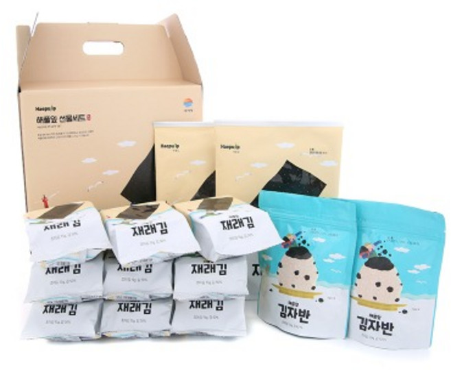 해풀잎 종합김 선물세트(식탁김 재래김 김자반)국내산, 1개