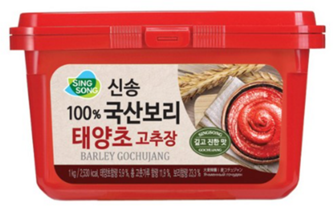 신송 100%국산보리 태양초 고추장, 1kg, 6개