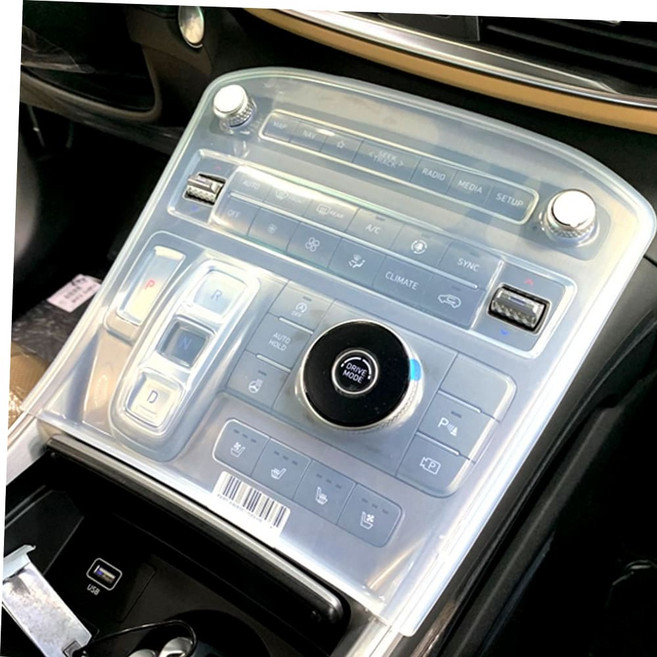 더뉴싼타페 센터페시아 버튼패널보호 실리콘 스킨, 1개